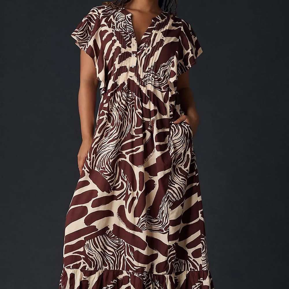 ANTHROPOLOGIE Maeve Cassandra Maxi Dress  size xxs